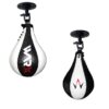 WARX LEATHER WHITE BOXING SPEED BALL & SWIVEL SET