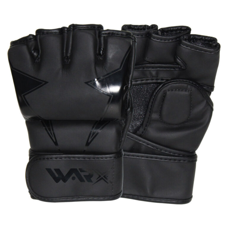 WARX MMA GLOVES GRAPPLING MARTIAL ARTS TRAINING PUNCH BOXING MUAY THAI FIGHTING BLACK OPEN PALM MARTIAL ARTS MITTS