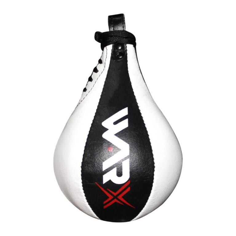 WARX LEATHER WHITE BOXING SPEED BALL & SWIVEL SET