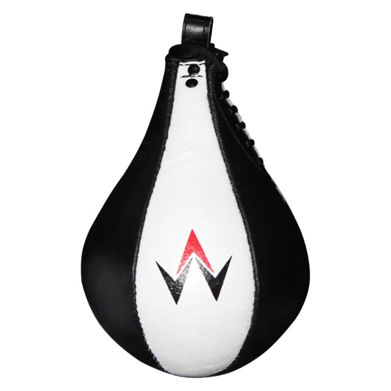 WARX LEATHER WHITE BOXING SPEED BALL & SWIVEL SET