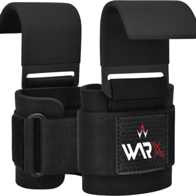 WARX GYM STRAPS HOOK BAR POWER WEIGHT LIFTING TRAINING WRIST SUPPORT LIFTING GLOVES PAIR