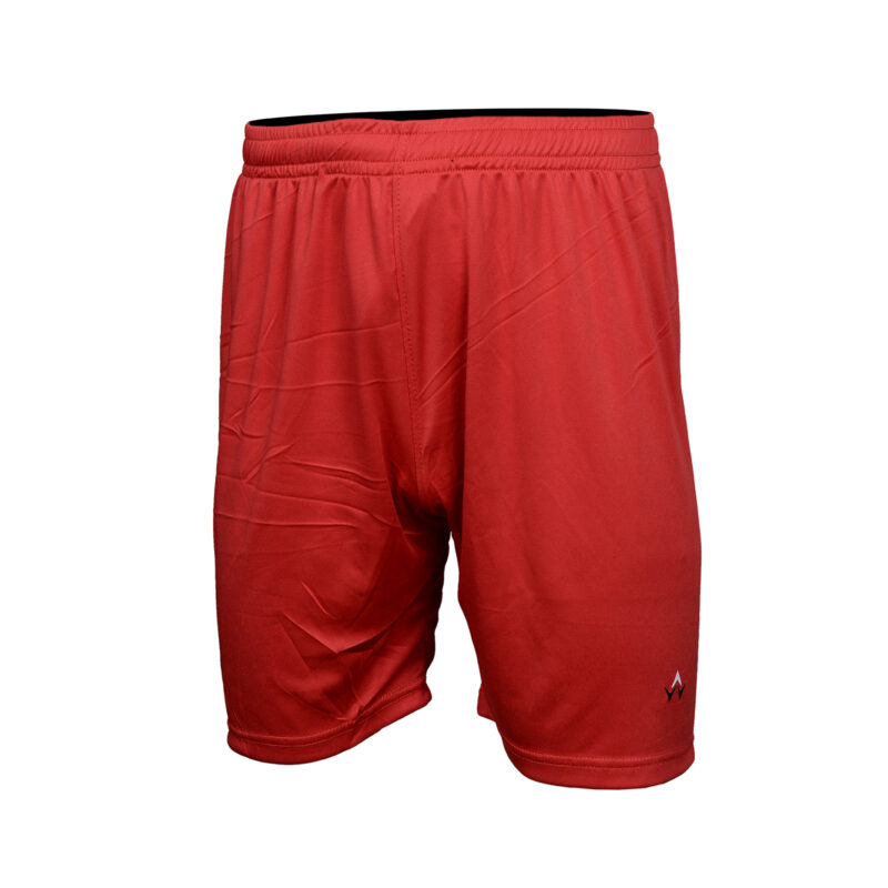 WARX MEN'S RED SPORTS SHORTS FOOTBALL JOGGING RUNNING GYM SPORTS BREATHABLE FITNESS