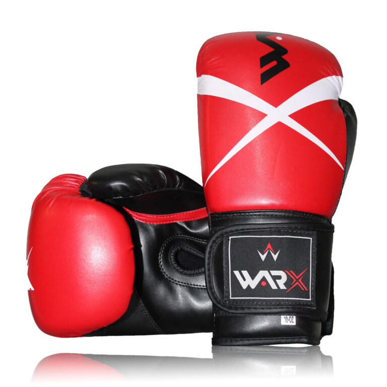 WARX DX LEATHER RED BOXING GLOVES