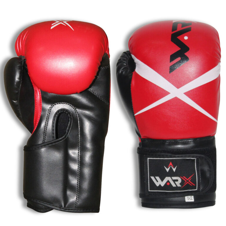 WARX DX LEATHER RED BOXING GLOVES