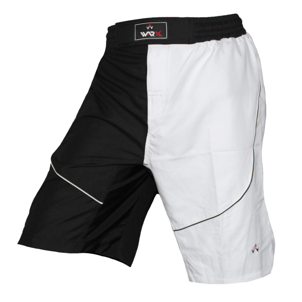 WARX BLACK AND WHITE KICK BOXING UFC MMA GRAPPLING CAGE BOXING FIGHT SHORT