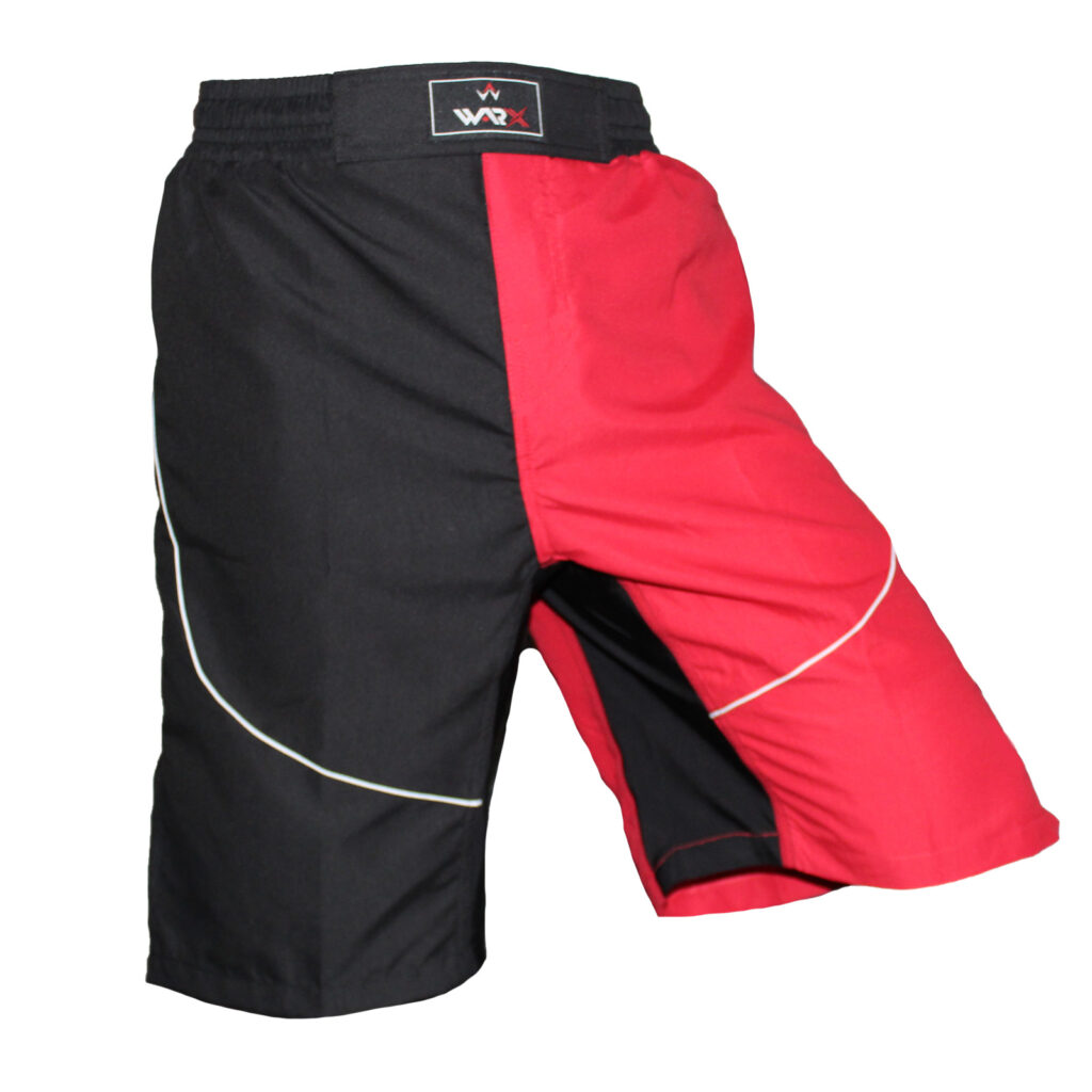 WARX BLACK AND RED KICK BOXING UFC MMA GRAPPLING CAGE BOXING FIGHT SHORT