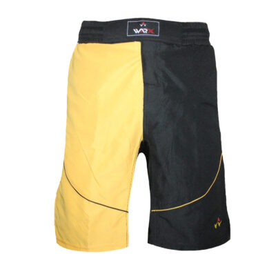 WARX BLACK AND YELLOW KICK BOXING UFC MMA GRAPPLING CAGE BOXING FIGHT SHORT