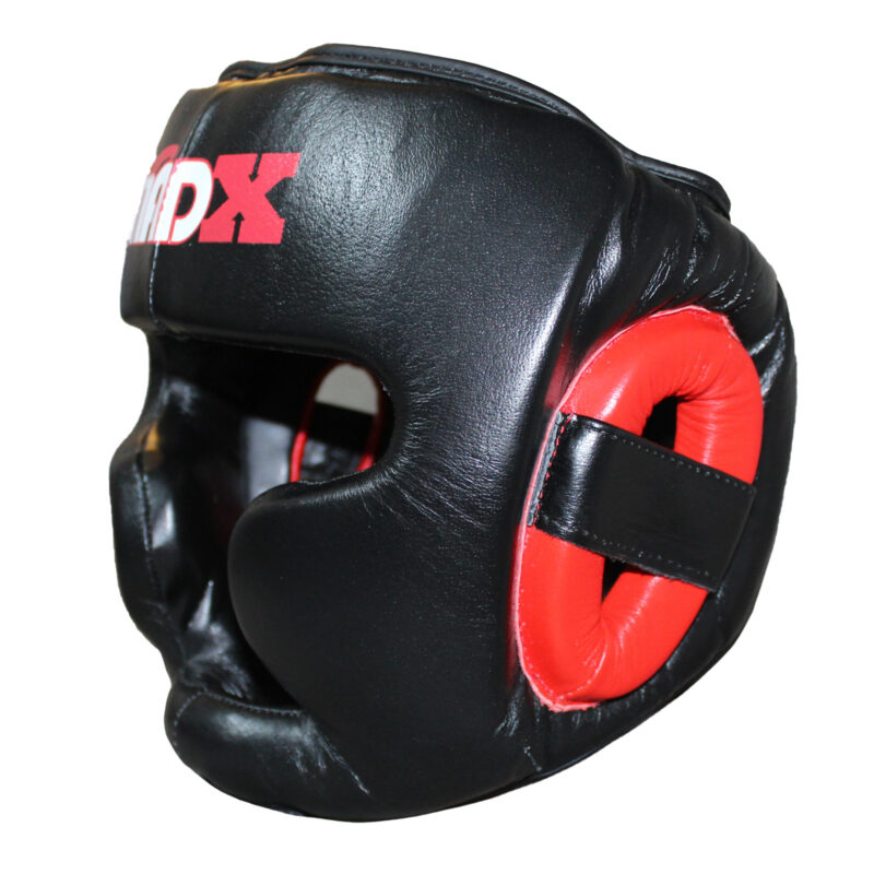 WARX ADULTS LEATHER BOXING HEAD GUARD MARTIAL ARTS TRAINING MMA HEADGEAR MUAY THAI