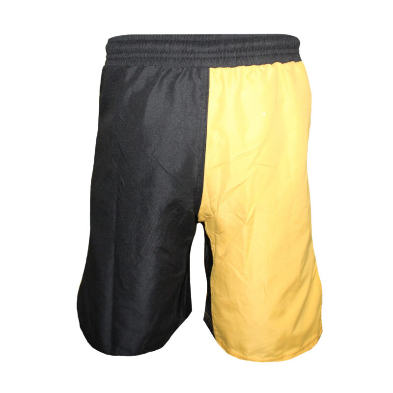 WARX BLACK AND YELLOW KICK BOXING UFC MMA GRAPPLING CAGE BOXING FIGHT SHORT