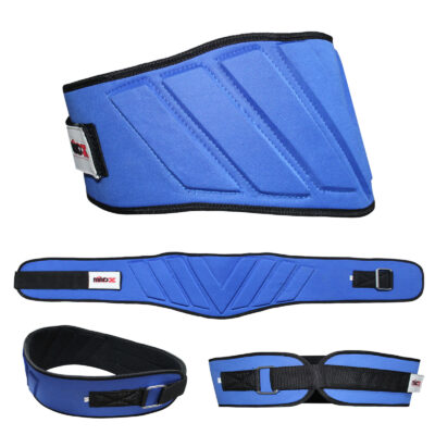 WARX WEIGHT LIFTING BLUE BELT SUPPORT NEOPRENE DEADLIFT POWERLIFTING BODYBUILDING