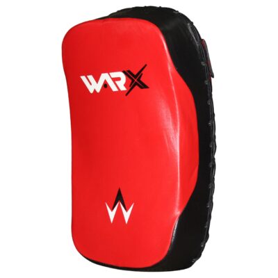 WARX 1X GENUINE COWHIDE LEATHER RED KICK BOXING KICK PAD STRIKE SHIELD ARM PAD PUNCHING MMA