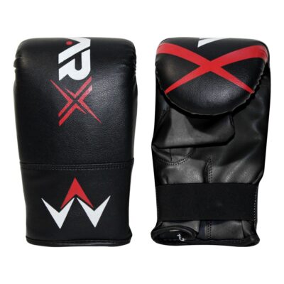 WARX KIDS/JUNIOR BLACK BOXING FREE STANDING SAND BASE PUNCH BAG AND GLOVES CHILDREN KIT