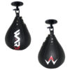 WARX LEATHER BLACK BOXING SPEED BALL & SWIVEL SET